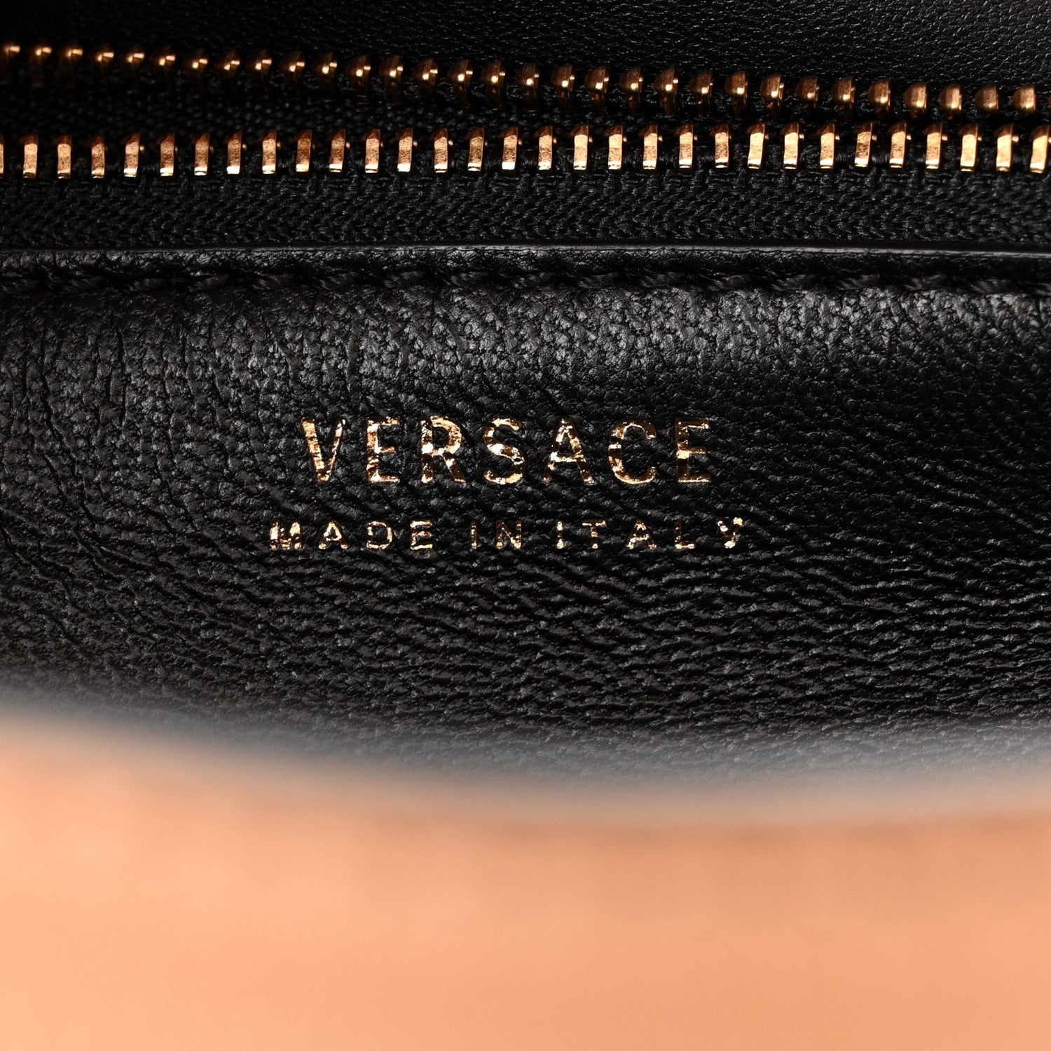Versace Calfskin Medium La Medusa Top Handle Handbag Brown 6 of 12