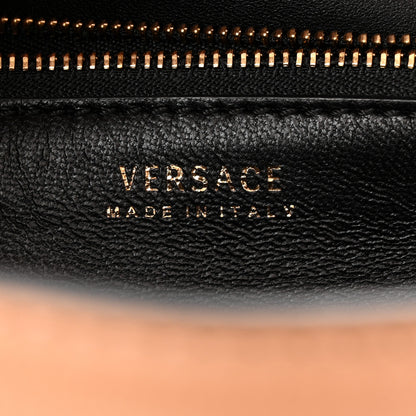 Versace Calfskin Medium La Medusa Top Handle Handbag Brown 6 of 12