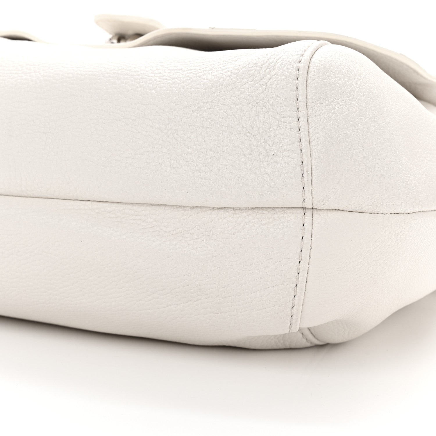 Gucci Calfskin Techno Horsebit Large Flap White 10 of 15
