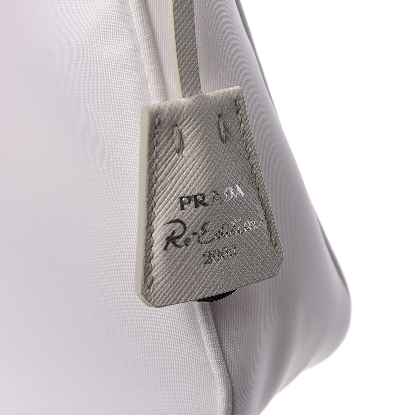 Tessuto Nylon Mini Re-Edition 2000 Bag White