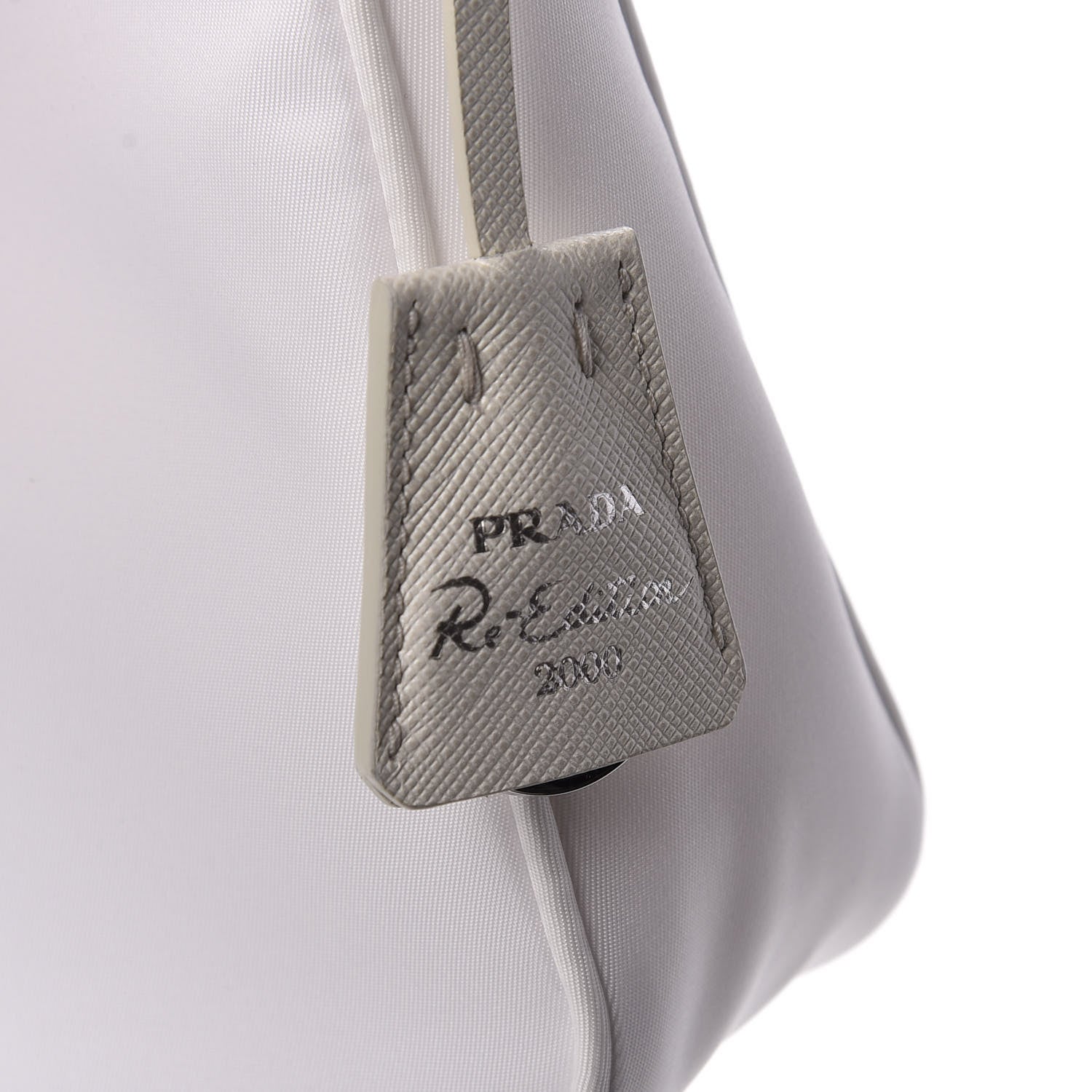 Prada Tessuto Nylon Mini Re-Edition 2000 Bag White 7 of 9