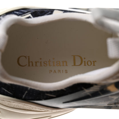 Christian Dior Technical Fabric Tie & Dior Print Womens D-Connect Sneakers 40 Off White 7 of 8
