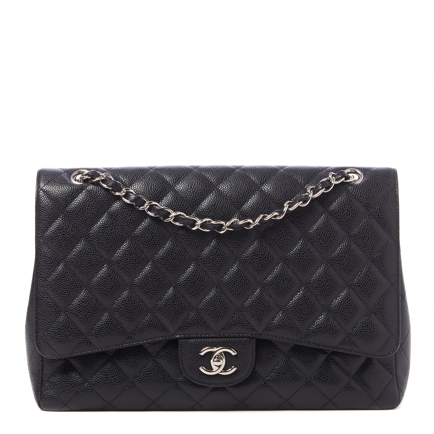 Chanel Caviar Quilted Maxi Single Flap Black 1 of 9