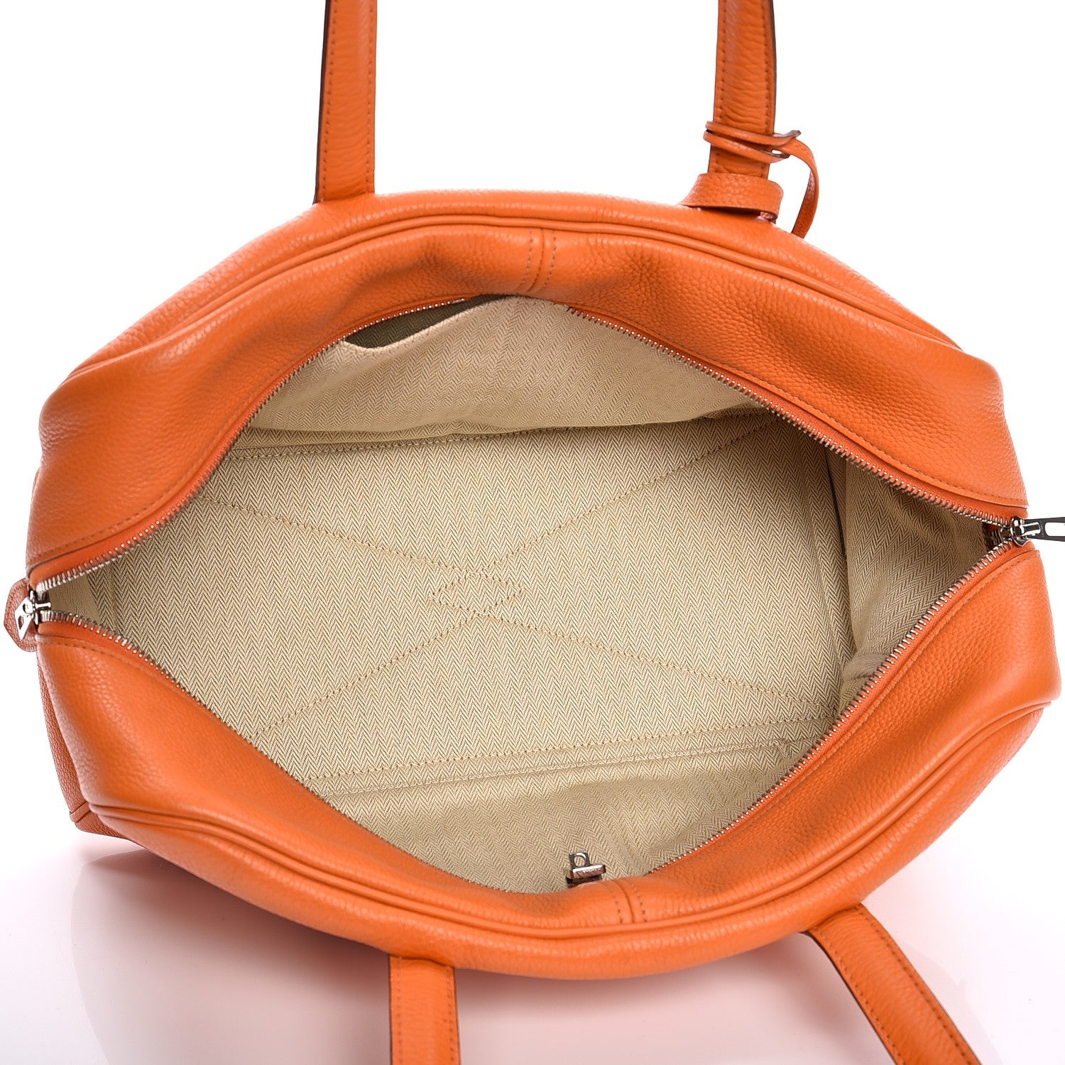Hermes Taurillon Clemence Victoria II 35 Orange 5 of 10