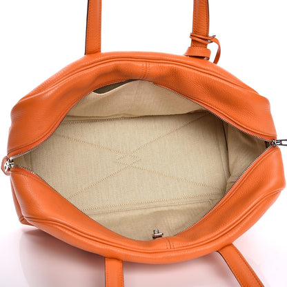 Hermes Taurillon Clemence Victoria II 35 Orange 5 of 10