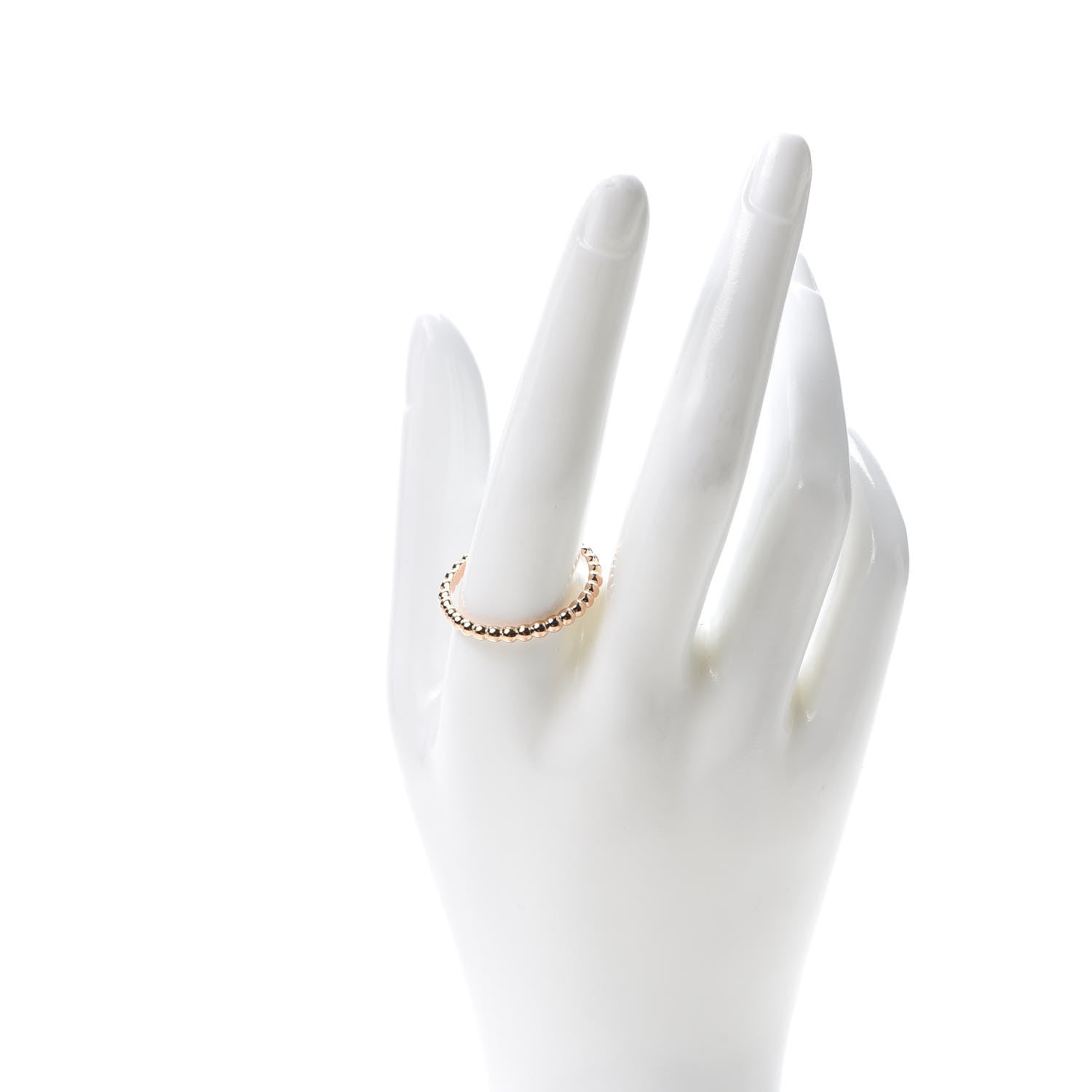 Van Cleef & Arpels 18K Rose Gold Small Perlee Ring 68 12.25 2 of 5