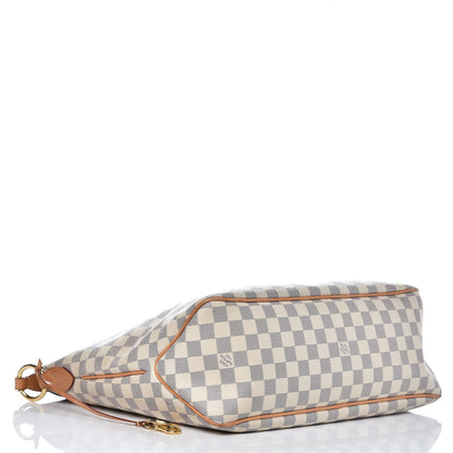 Louis Vuitton Damier Azur Delightful MM Rose Ballerine 4 of 11