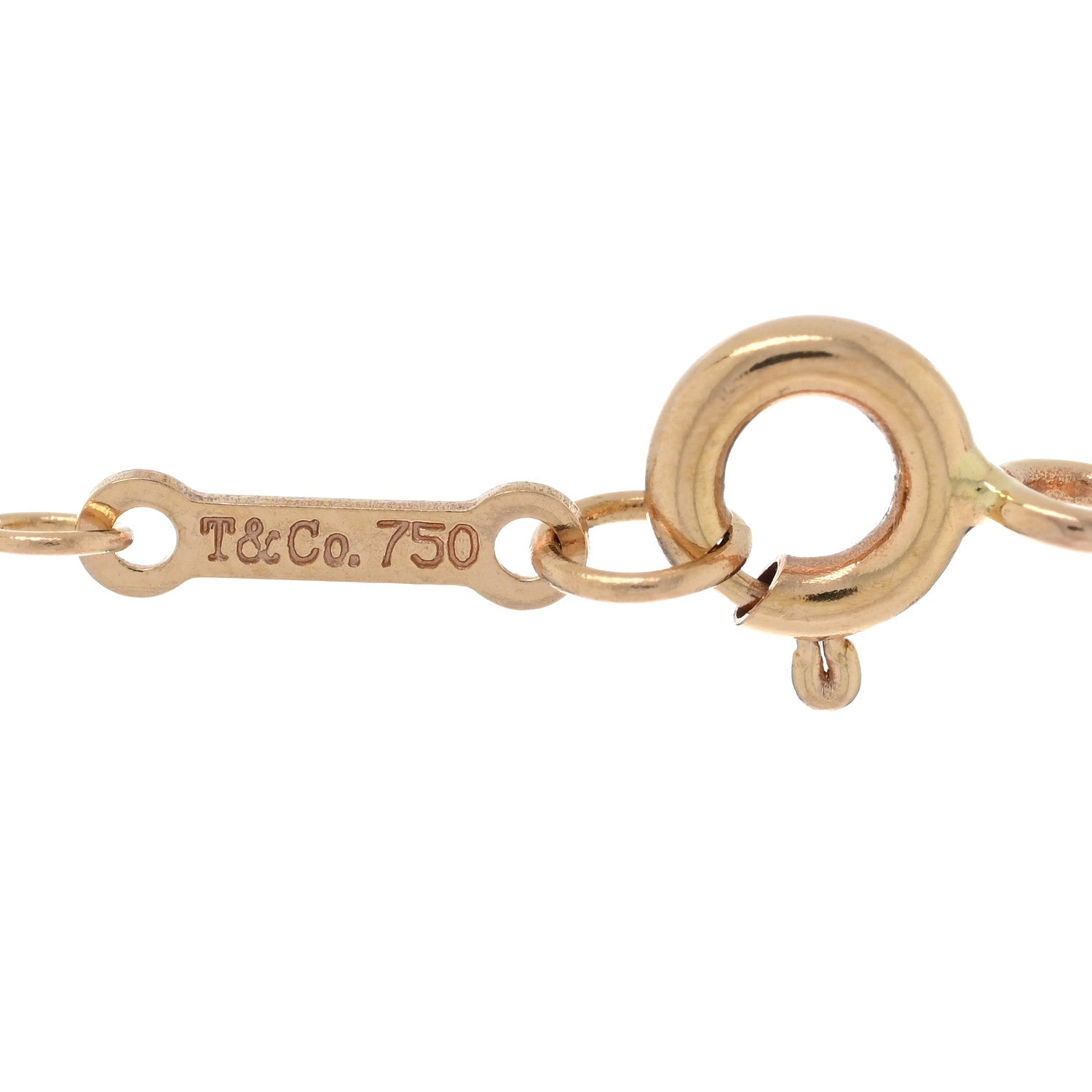 Tiffany 18K Rose Gold Diamond Small Paloma's Graffiti Love Pendant Necklace 3 of 3