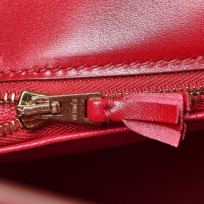 Hermes Tadelakt Ghillies Kelly 32 Rubis 23 of 39