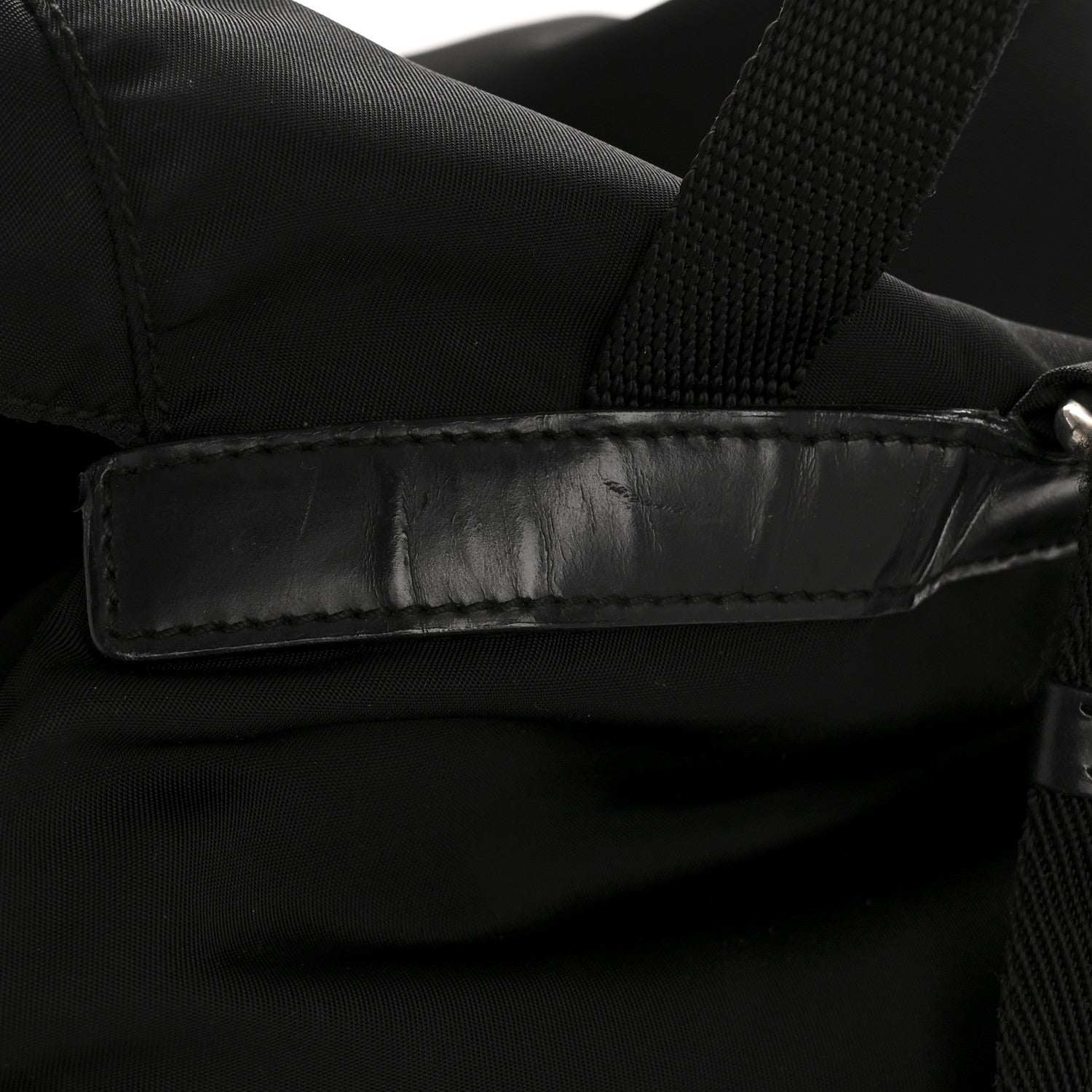 Prada Nylon Vela Medium Backpack Black 13 of 15