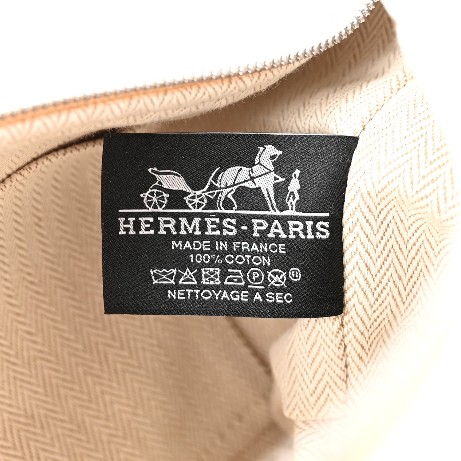 Hermes Canvas Small Bride-A-Brac Pouch Natural 6 of 7