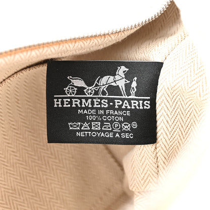 Hermes Canvas Small Bride-A-Brac Pouch Natural 6 of 7