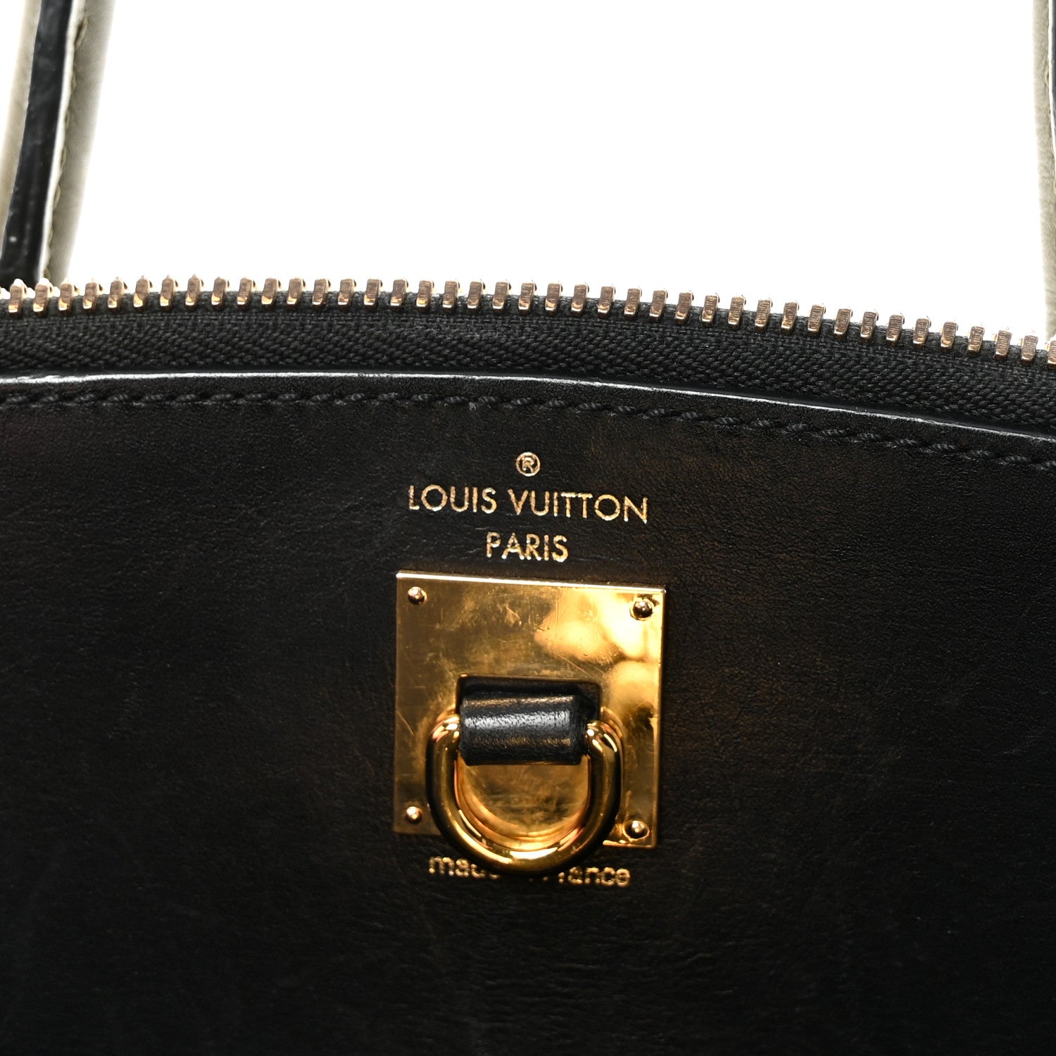 Louis Vuitton Calfskin City Steamer EW Kaki Blue Black 6 of 9