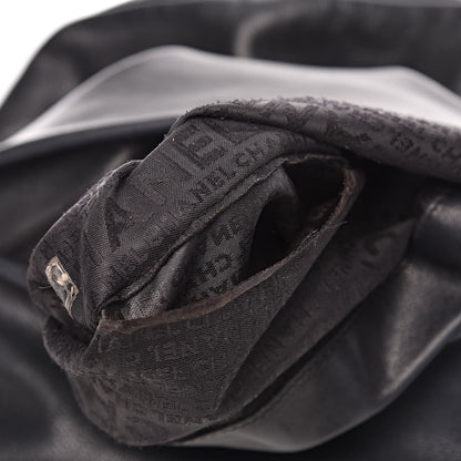Chanel Calfskin CC Bucket Bag Black 9 of 12