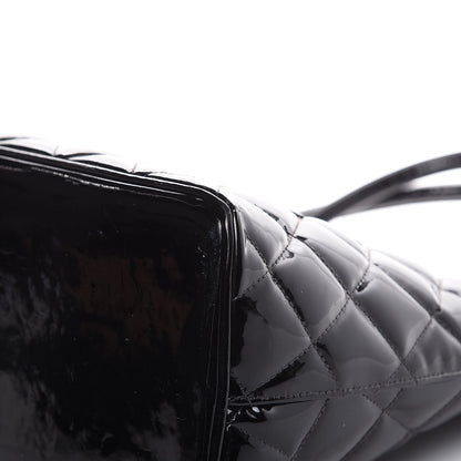 Chanel Patent Quilted Medallion Tote Black 10 of 17