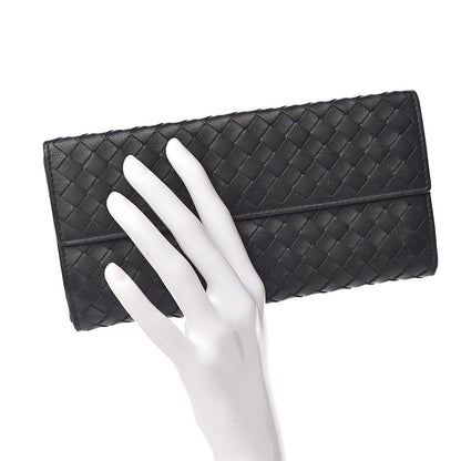 Bottega Veneta Nappa Intrecciato Continental Wallet Black 2 of 9