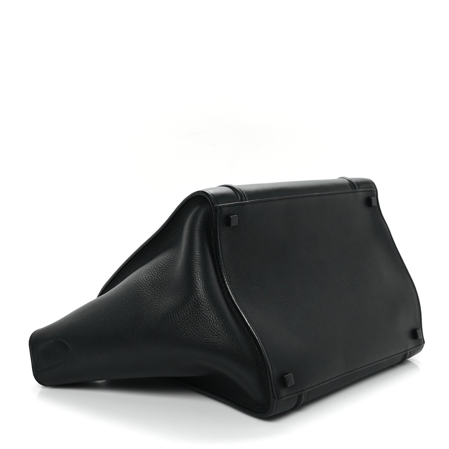 Grained Calfskin Medium Phantom Luggage Black