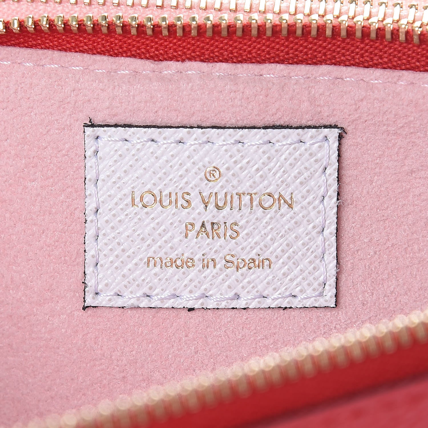 Louis Vuitton Monogram Giant Double Zip Pochette Rouge 7 of 10