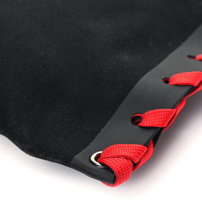 Christian Louboutin Braided Canvas Cabalace Shopper Tote Black 10 of 13