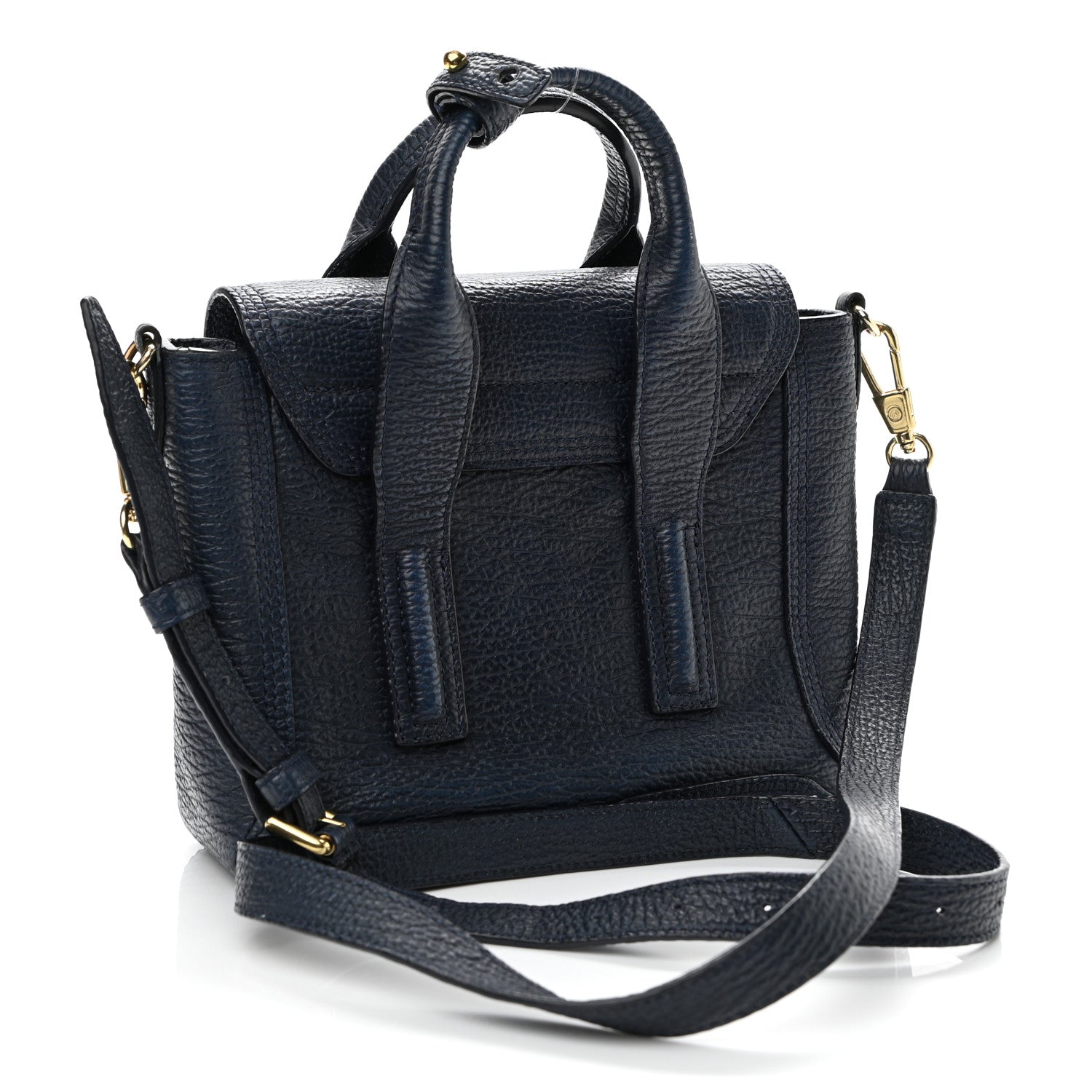 3.1 Phillip Lim Textured Calfskin Mini Pashli Satchel Ink 3 of 11