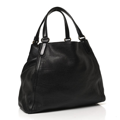 Gucci Pebbled Calfskin Medium Soho Shoulder Bag Black 2 of 10