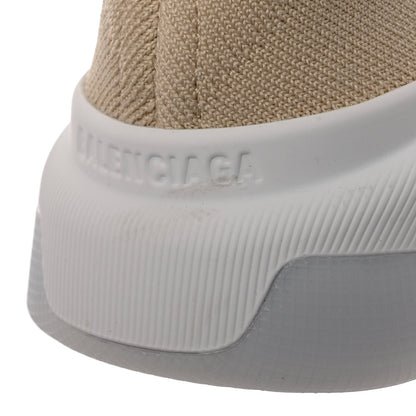 Balenciaga Technical 3D Recycled Knit Bi-Color Womens Speed 2.0 Transparent Sole Sneakers 37 Light Beige White 9 of 11