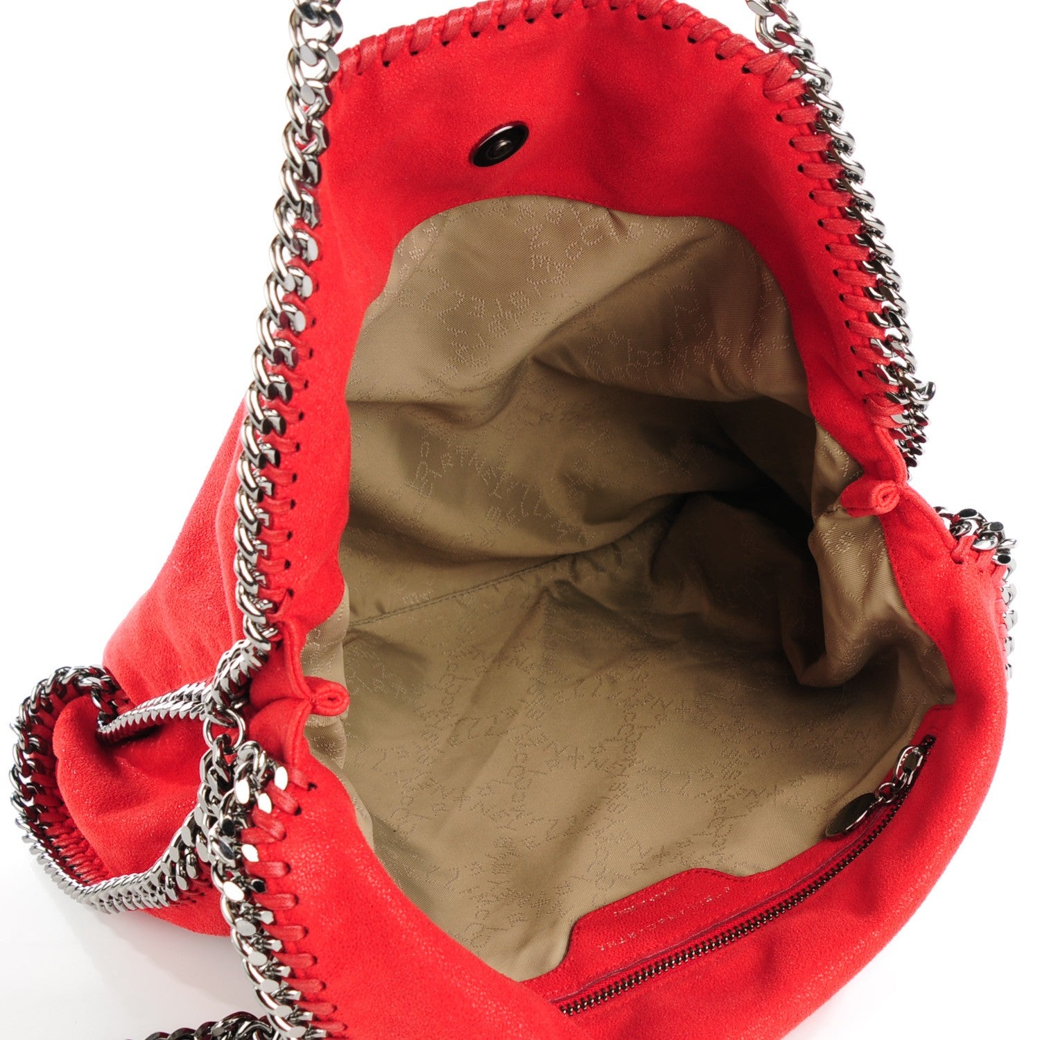 Stella McCartney Shaggy Deer Falabella Fold Over Tote Flame 5 of 7