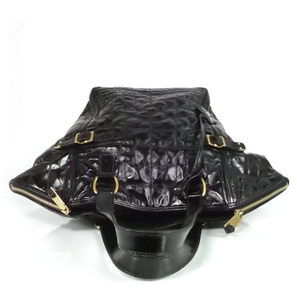 Saint Laurent Patent Croc Downtown Tote 4 of 9