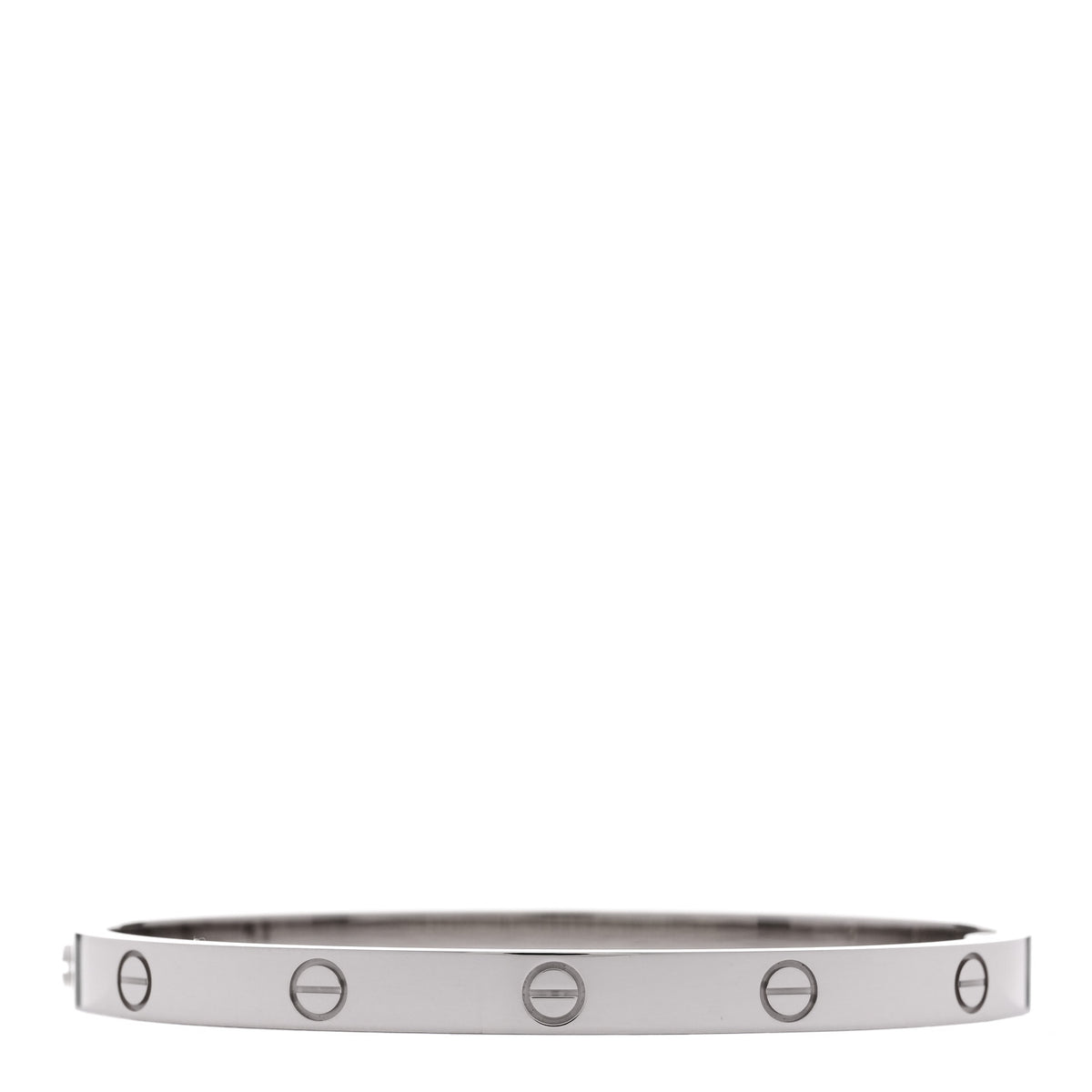 18K White Gold Medium LOVE Bracelet 16