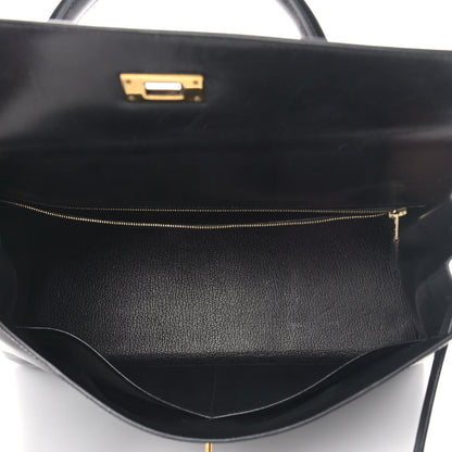Hermes Box Kelly Retourne 35 Black 4 of 13