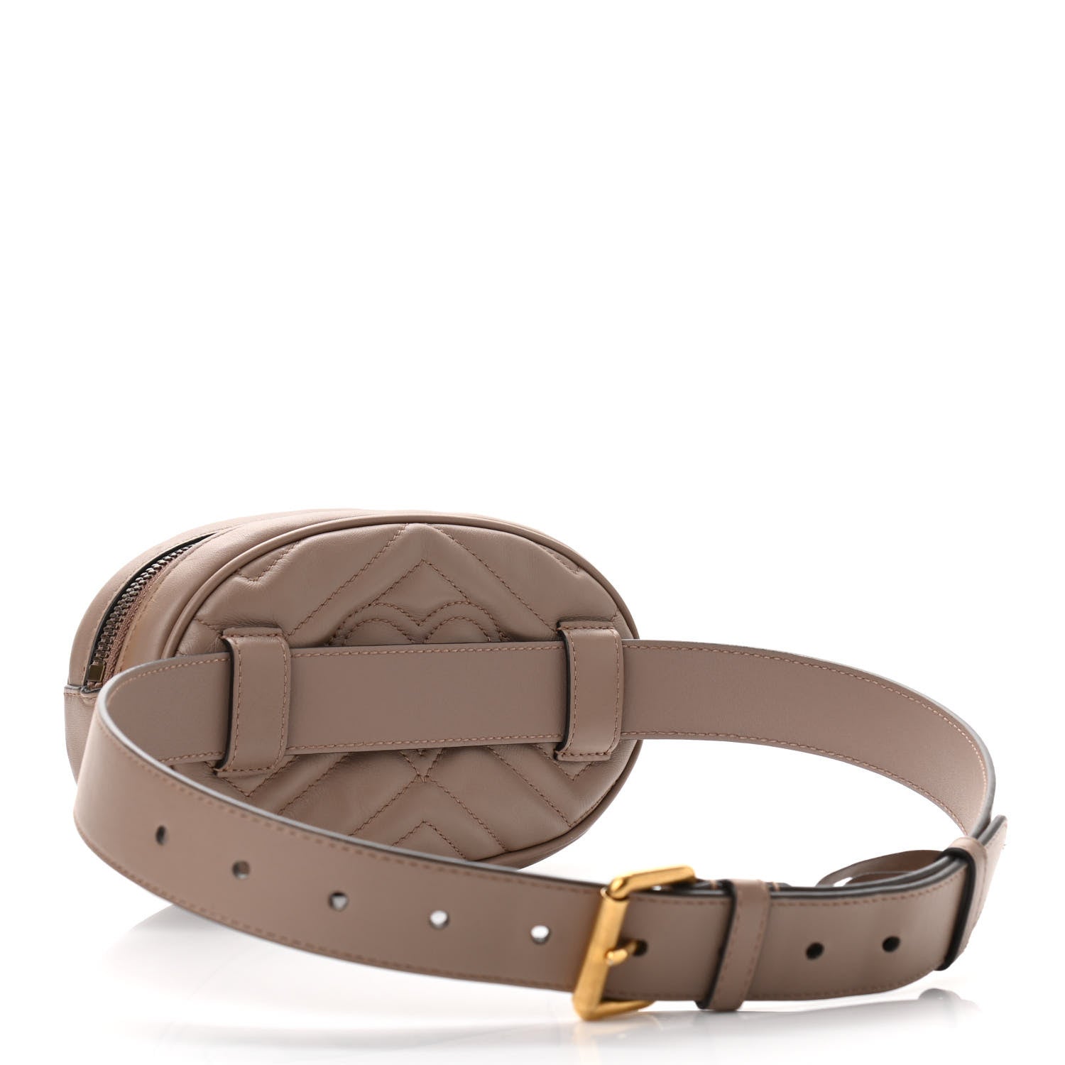 Gucci Calfskin Matelasse GG Marmont Belt Bag 75 30 Porcelain Rose 2 of 11