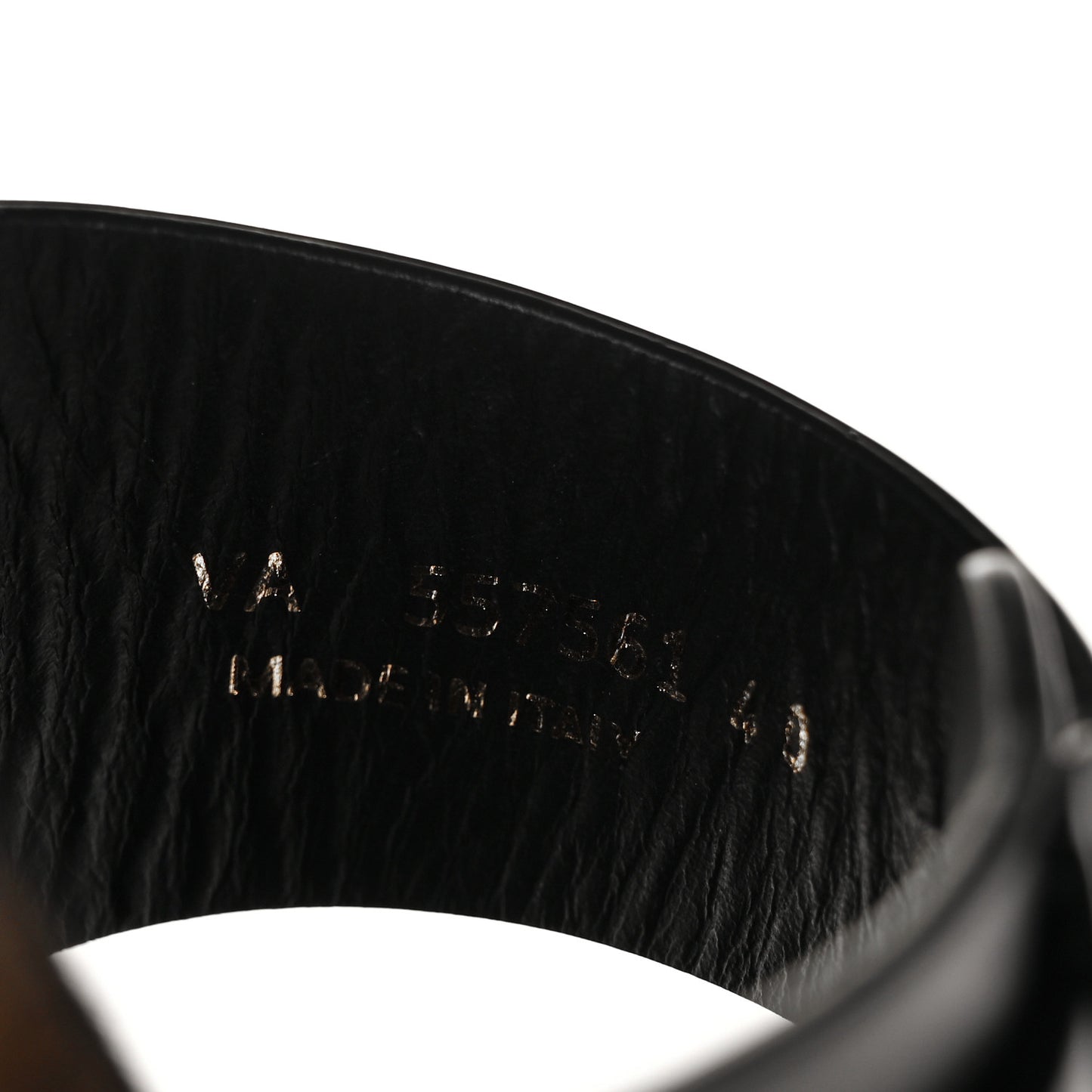 Calfskin Jimmy Cross Slides 40 Black