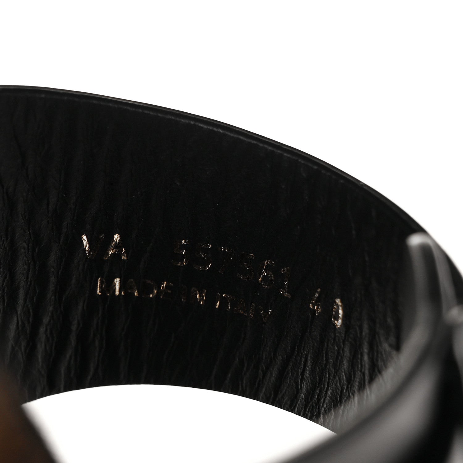 Saint Laurent Calfskin Jimmy Cross Slides 40 Black 6 of 8