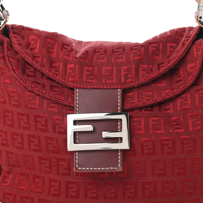 Fendi Zucchino Baguette Red 9 of 10