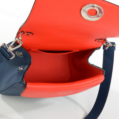 Christian Dior Bullcalf Mini Be Dior Flap Mineral Blue 5 of 7