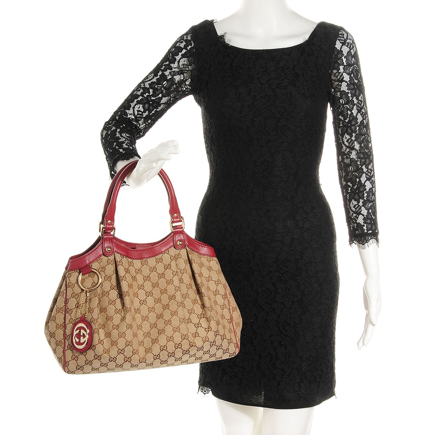 Monogram Medium Sukey Tote Cherry