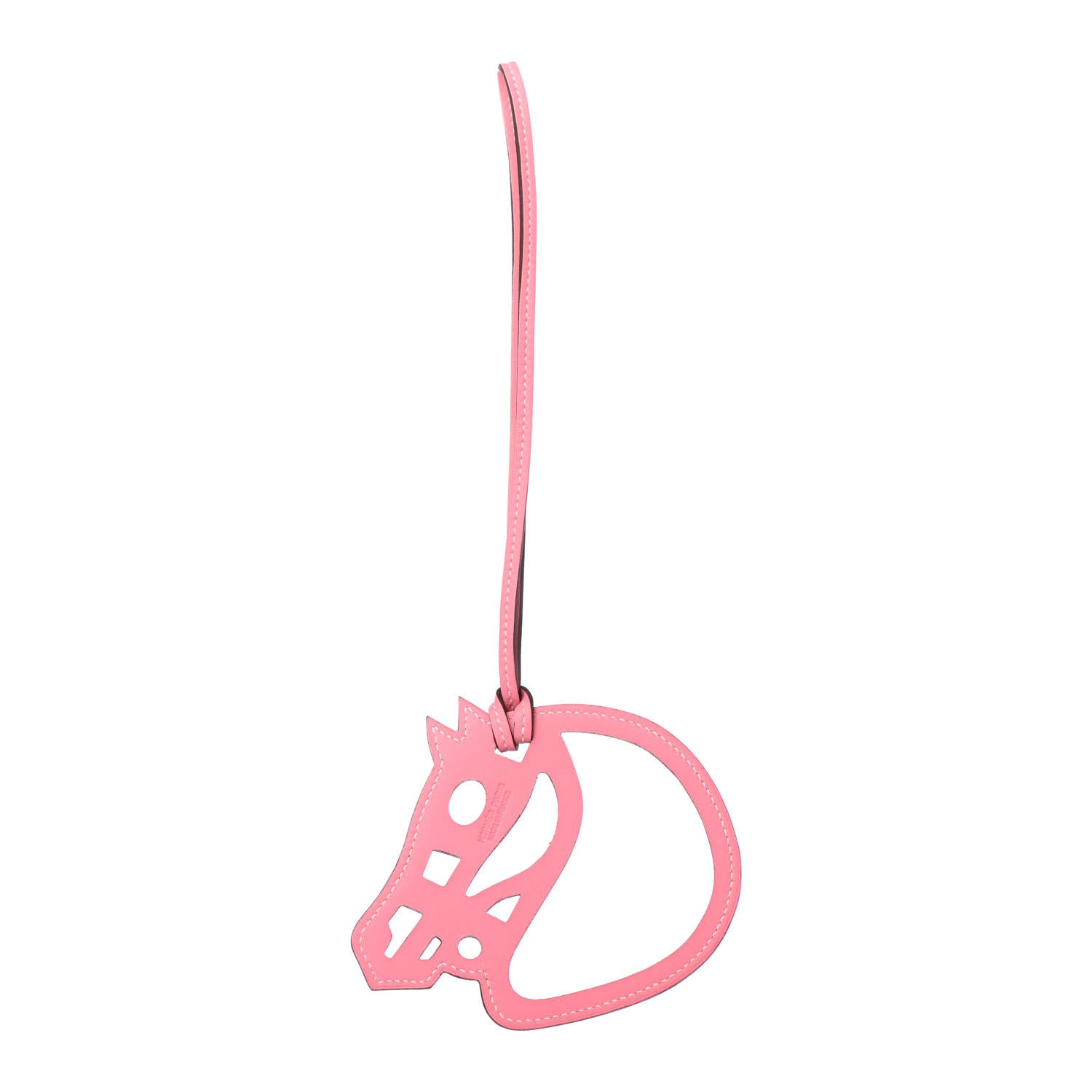 Hermes Swift Paddock Cheval Horse Bag Charm Rose Confetti 1 of 4