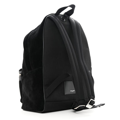 Saint Laurent Suede City Backpack Black 3 of 11