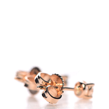 Tiffany 18K Rose Gold Diamond .28ctw Solitaire Earrings 3 of 4