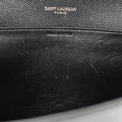 Saint Laurent Grain de Poudre Uptown Chain Wallet Black 11 of 12