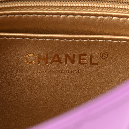 Chanel Lambskin Quilted Mini Pearl Crush Flap Purple 6 of 11