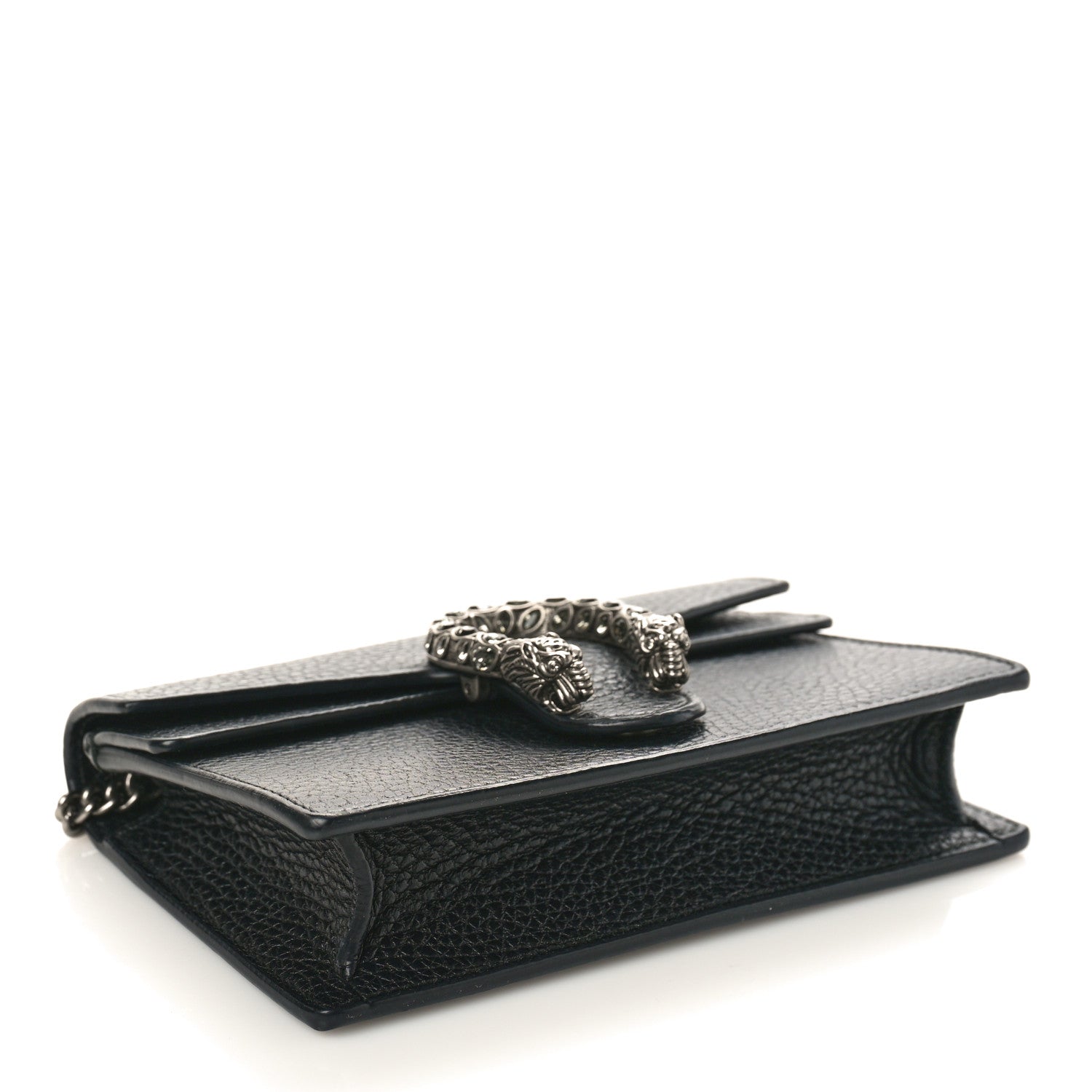 Gucci Calfskin Super Mini Dionysus Shoulder Bag Black 4 of 7