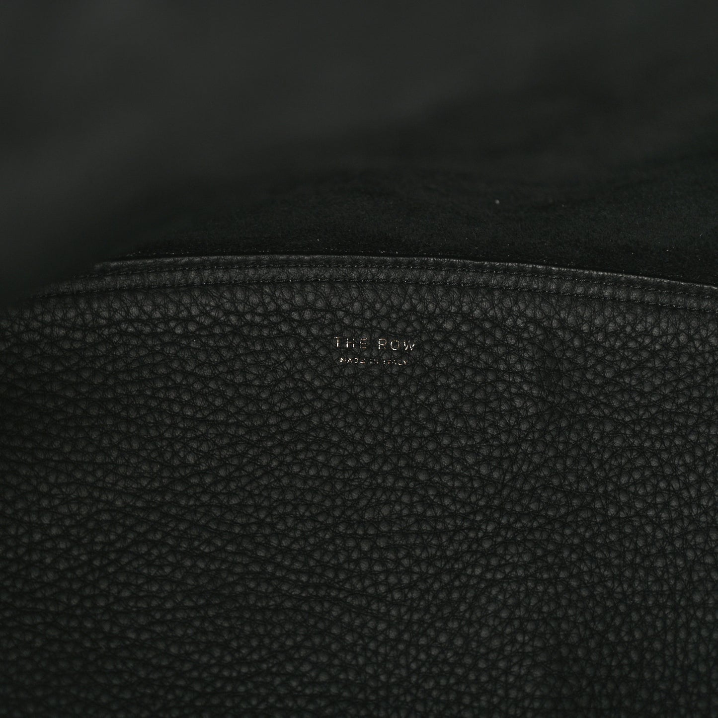 Grained Calfskin Bindle Three Bag Black