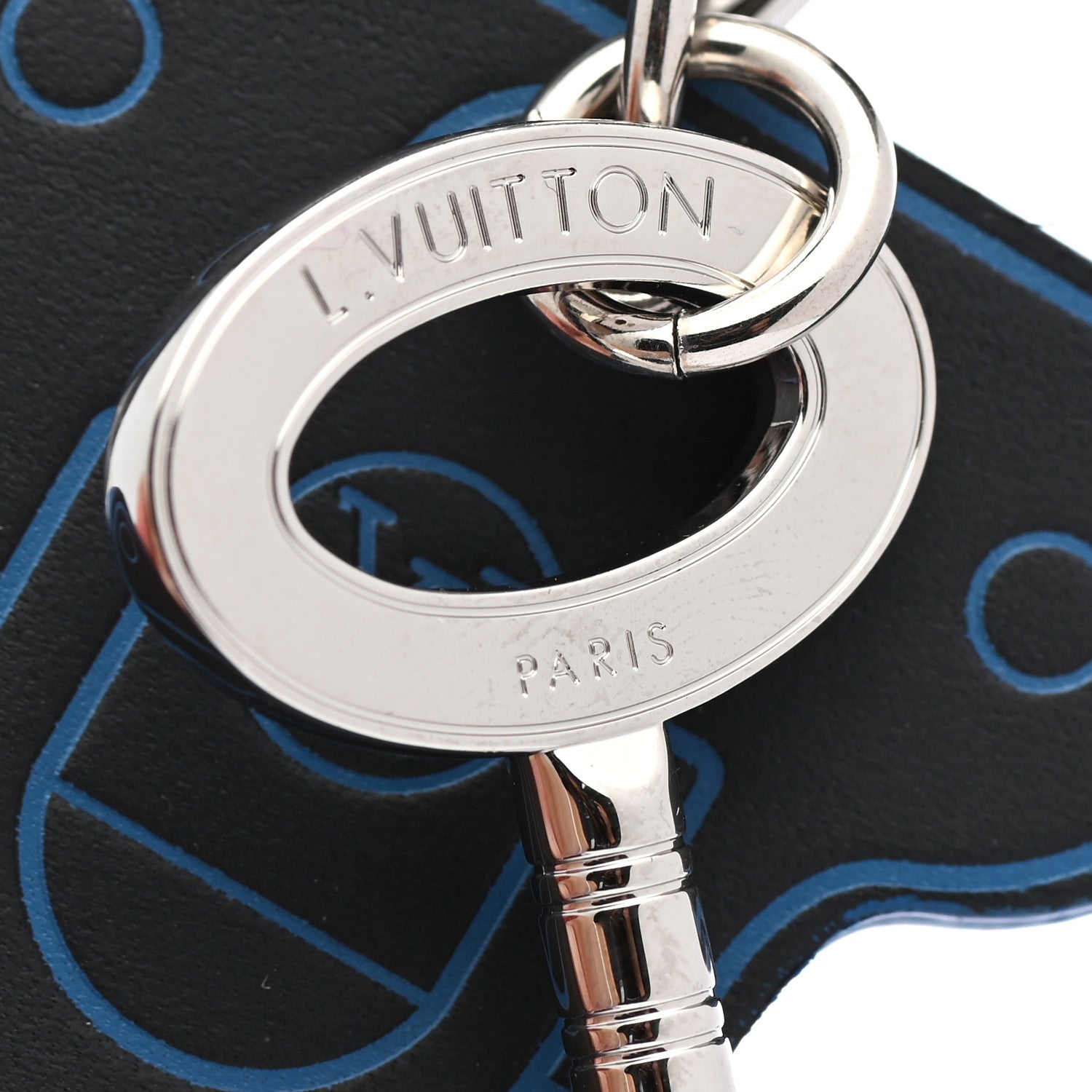 Louis Vuitton Calfskin S Lock Bag Charm Key Holder Silver 5 of 7
