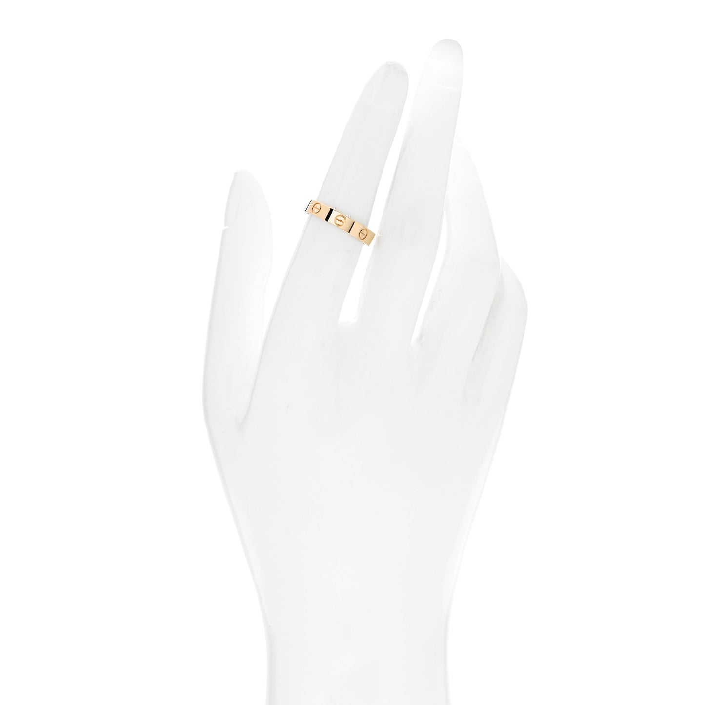 18K Yellow Gold 3.5mm LOVE Wedding Band Ring 52 6