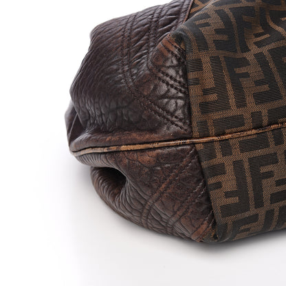 Fendi Zucca Nappa Nuvolata Vitello Tortuga Spy Tobacco Moro 7 of 9