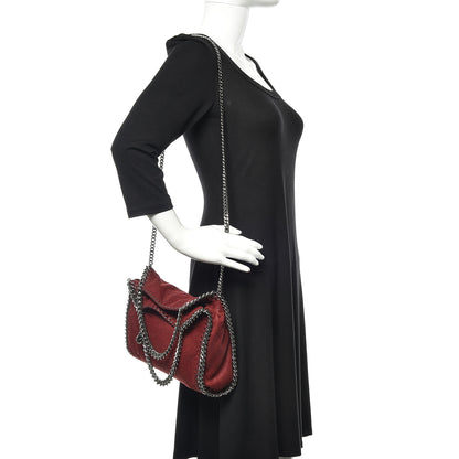 Stella McCartney Shaggy Deer Mini Falabella Fold Over Tote Ruby 2 of 10