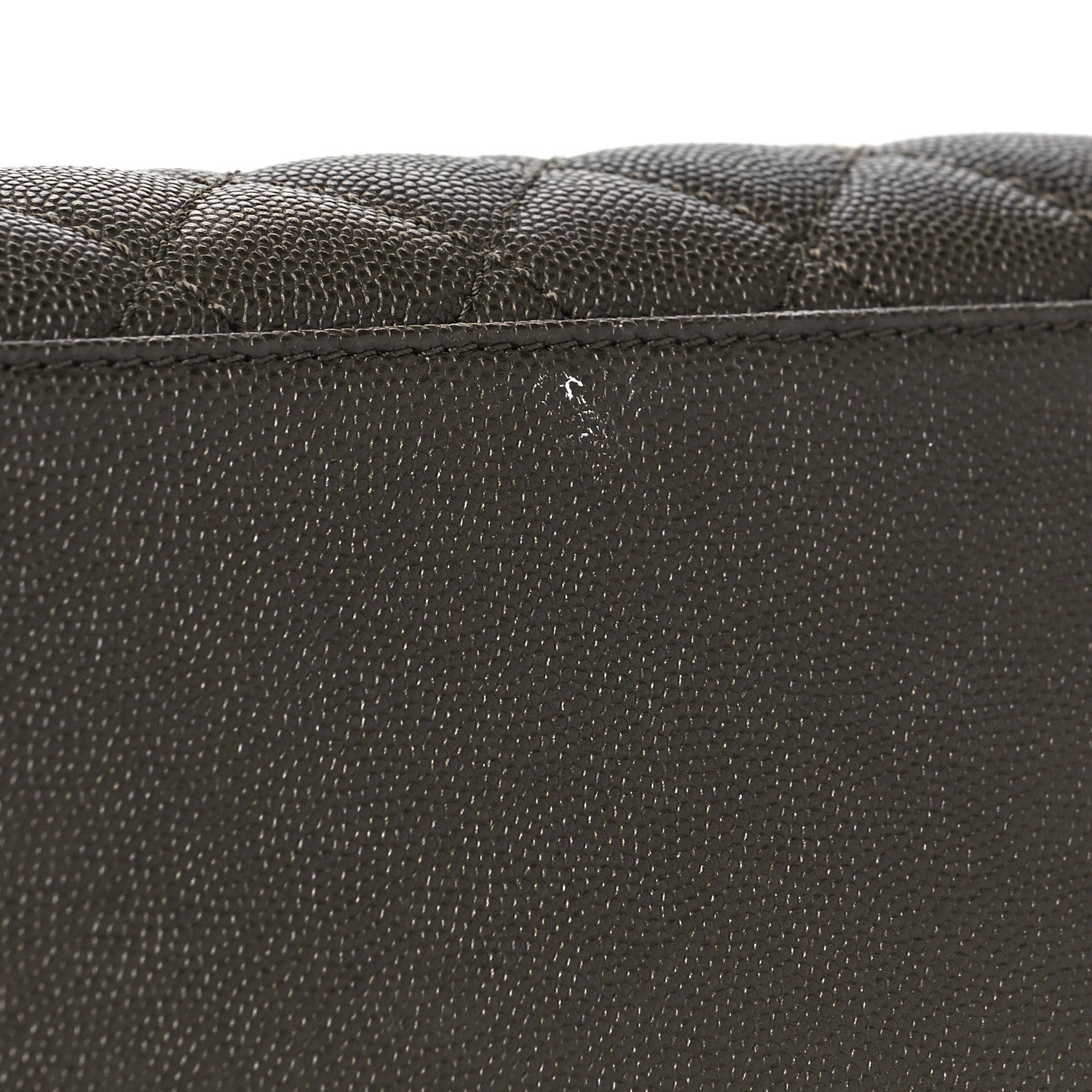 Chanel Caviar Lizard Quilted Small Coco Handle Flap Dark Grey 9 of 9