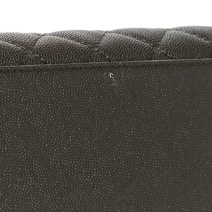 Chanel Caviar Lizard Quilted Small Coco Handle Flap Dark Grey 9 of 9