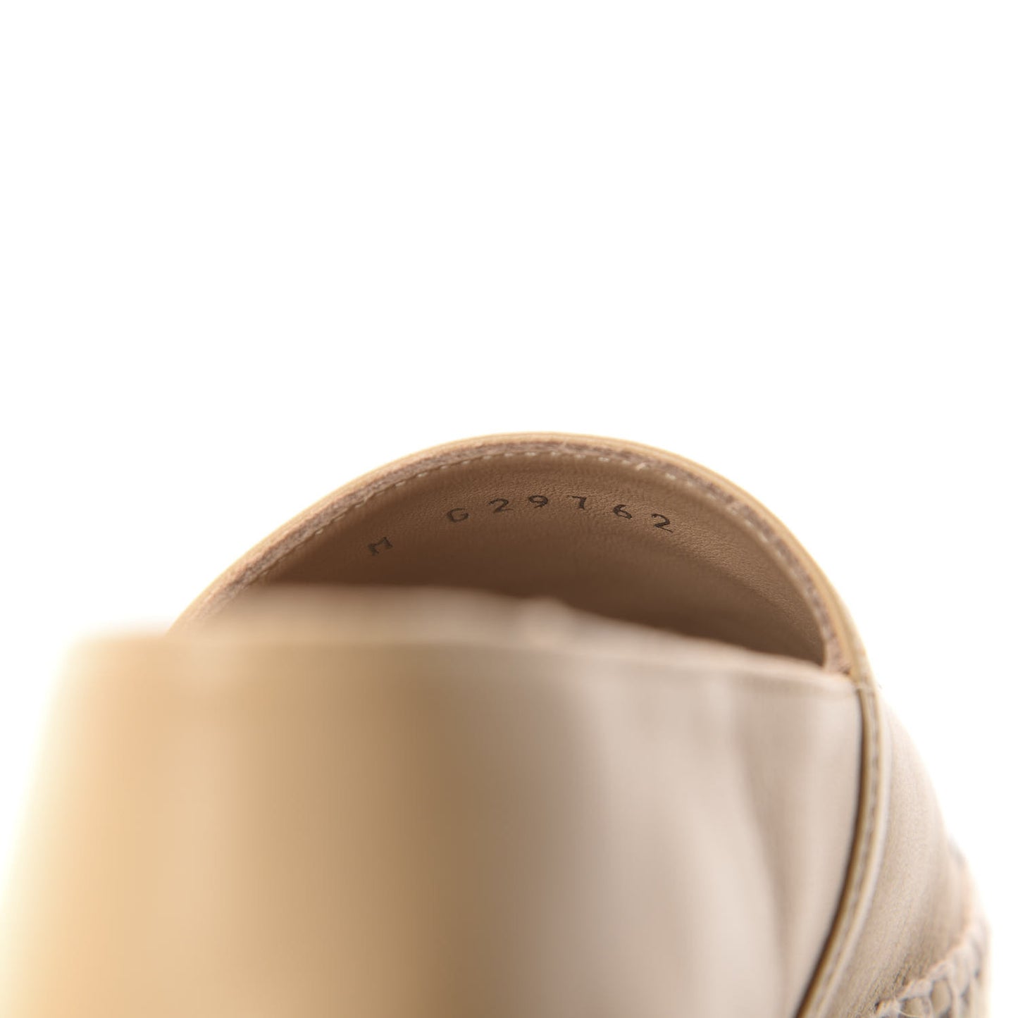 Lambskin CC Espadrilles 37 Beige Black